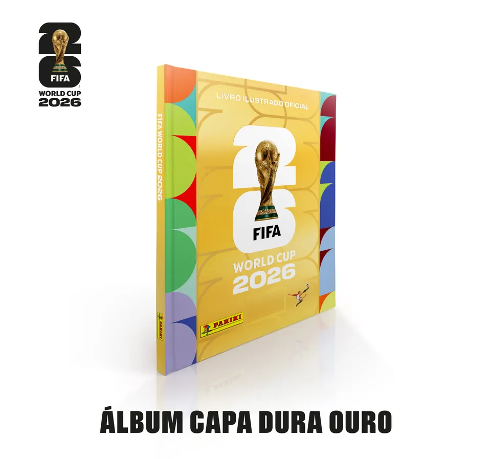 Álbum Oficial Copa do Mundo 2026 – Capa Dura Ouro