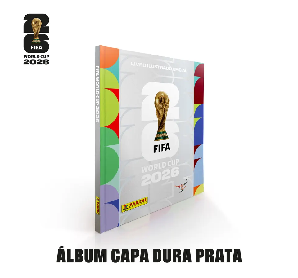 Álbum Oficial Copa do Mundo 2026 – Capa Dura Prata