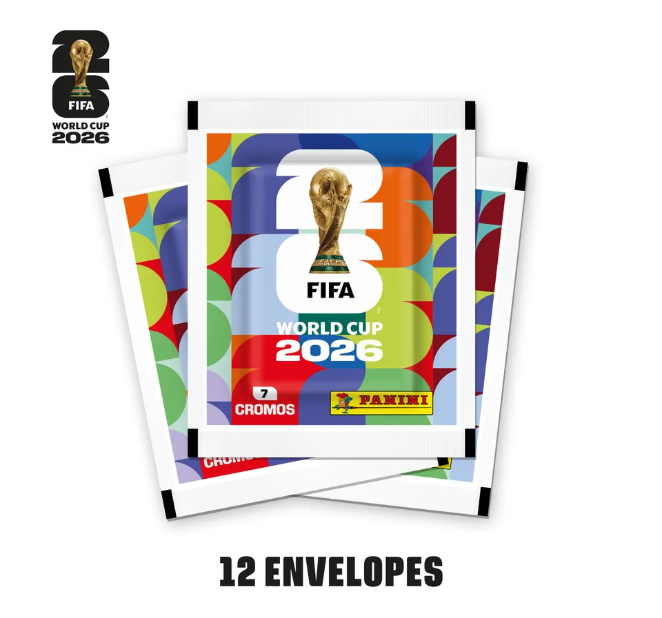 Figurinhas Copa do Mundo 2026 – 12 Envelopes